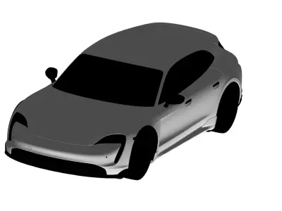 porsche taycan 3D model