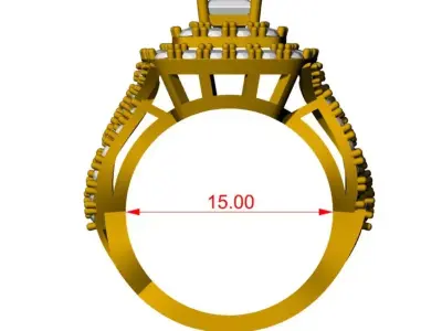 Regal Halo Ring 3D print model