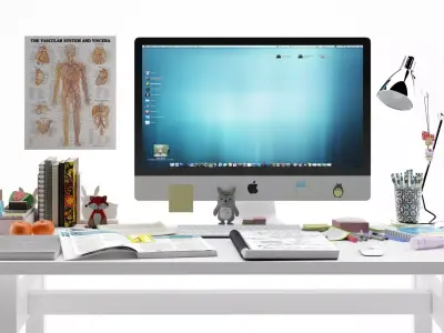 Desk Decoration 3D model