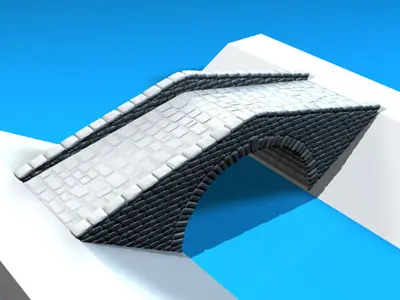 Stone bridge 3D model