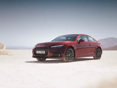 Modern luxury sedan unbranded 3D model