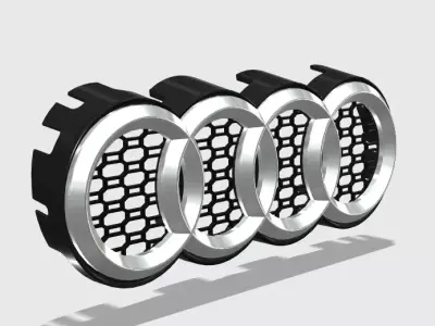 Audi Emblem Holder  3D print model