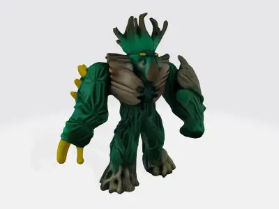 Jungle emperror cartoon 3d model Low-poly 3D model