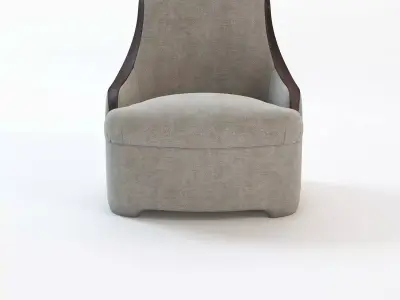 Detail Luxury Bed Room Chair 3D model