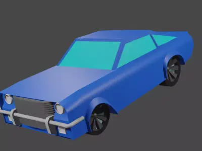 low poly car Free 3D model get