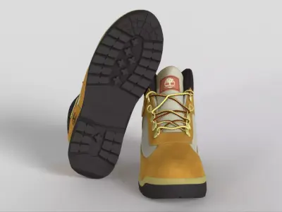 Timberland Waterproof Field Wheat Nubuck A18RI231 Low-poly 3D model