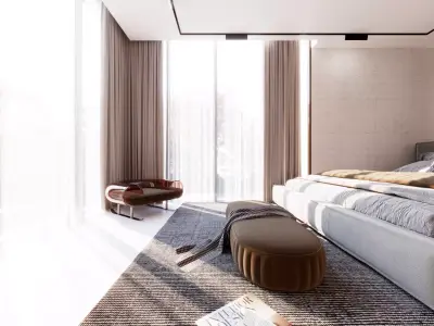 Modern Luxury Interior Scene 3ds Max and V-Ray 3D model