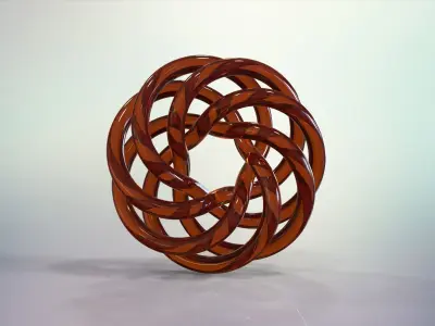 Torus Knots Low-poly 3D model