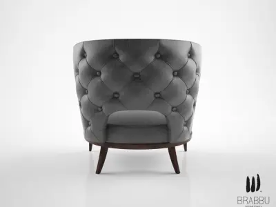 Brabbu Kansas armchair 3D model 3D model