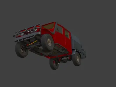 45 Series Land Cruiser Low-poly 3D model