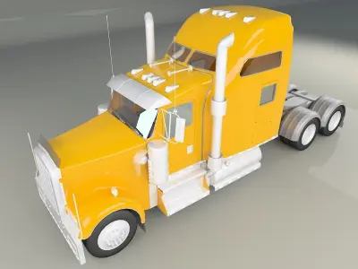 Truck  3D model  Low-poly 3D model