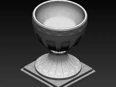 Roman Vase Low-poly 3D model