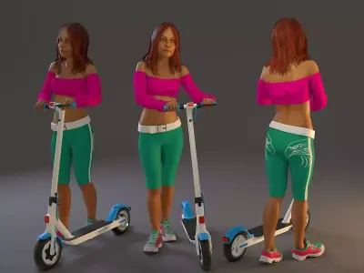 Street Female BCC 2130 002 3D model