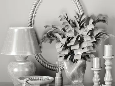 decorative set35 3D model purchase