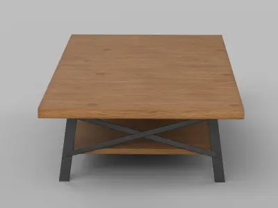 table Low-poly 3D model