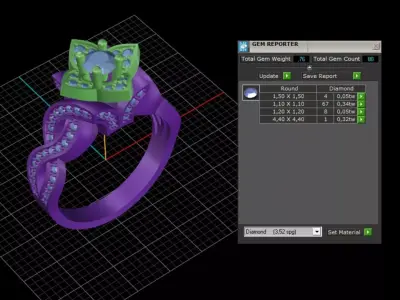 ring woman  3D print model 142