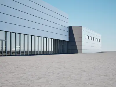 Modern Car Dealership 3D model