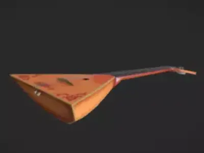 Balalaica 3d model Low-poly 3D model