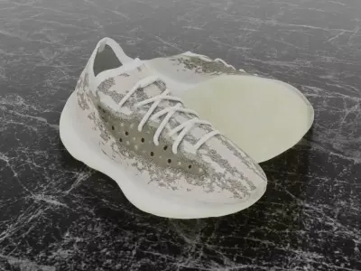 ADIDAS YEEZY BOOST 380 PYRITE 3D SHOES 3D model