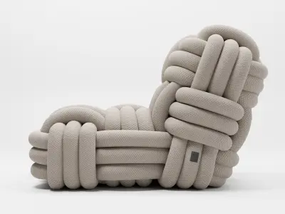 Moooi Knitty Lounge Chair by Nika Zupanc  Low-poly 3D model