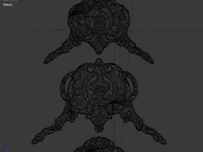 Classic decor ornament v-3D model 44 3D model