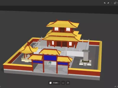 Chinese ancient architecture Free 3D model