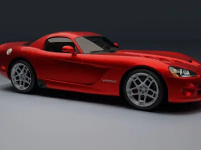  Dodge Viper SRT-10 Coupe Low-poly 3D model