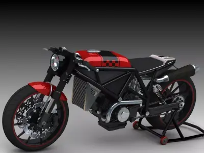 Cafe Racer Concept 3D model