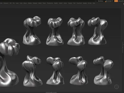 modern sculpture 50 3D print model