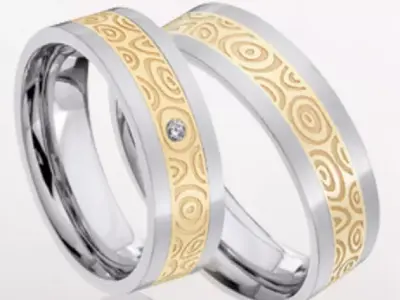 Wedding rings 082 3D print model