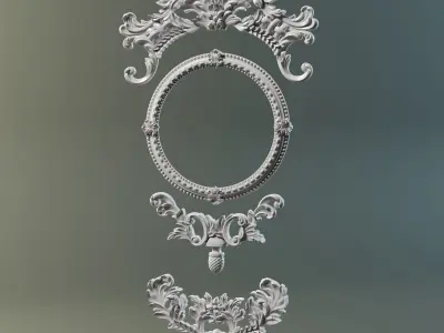 3D ornaments and carving 3D print model 3D print model
