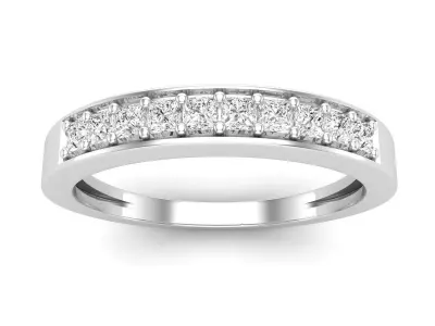 AV 681 Princess Diamond Ladies Wedding Ring 3D print model