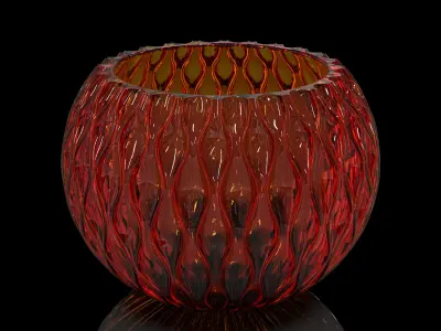vase-d silver egg 3D print model