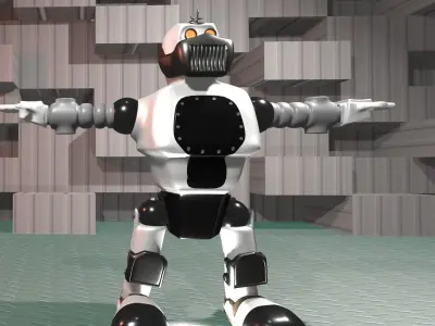 3D Robot Free low-poly 3D model