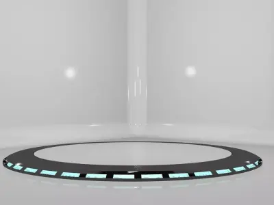 Car Platform Round 3D model