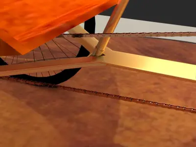 Chinese rickshaw 3D model