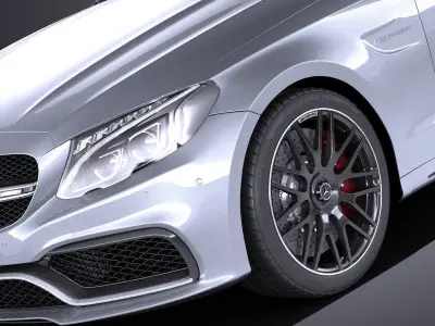 Mercedes-Benz C63 AMG Coupe 2017 VRAY 3D model