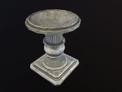 outdoor Vase Game Ready Low-poly 3D model