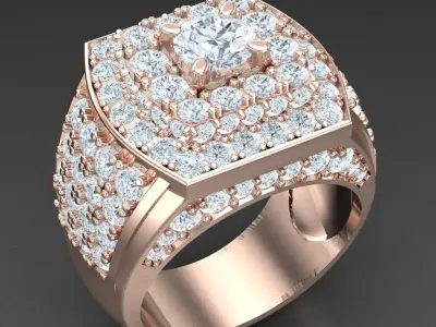 Luxury Men Rings Designs 6MR028 3D print model