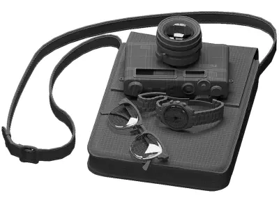 Set of accessories 3D model