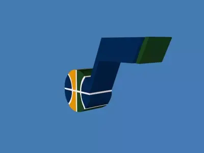 Utah Jazz Team Logo 3D model