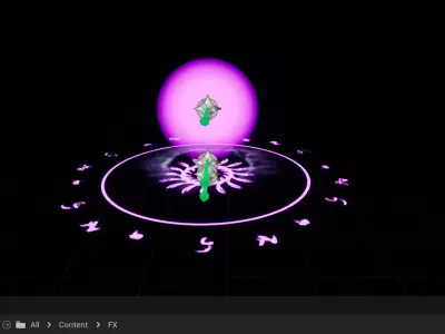 Magic orb fx animation  Low-poly 3D model