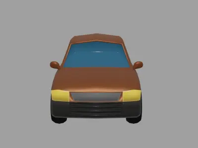 Sedan Car Free low-poly 3D model by MayaMS