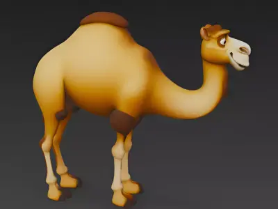Pixar-Style 3D Camel Model 3D model