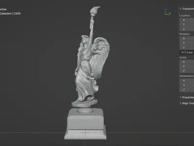 Award - Woman Angel Sculpt 3D print model