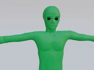 alien Free 3D model purchase