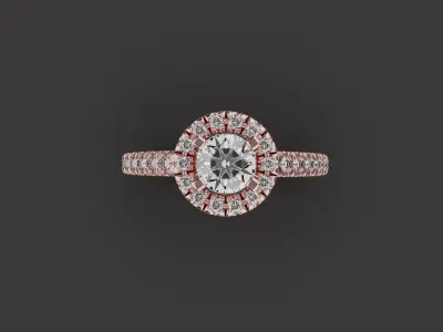 Wedding Diamond  ring 0084 3D print model