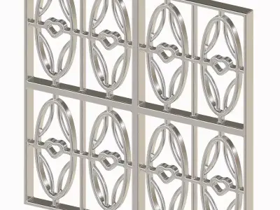 Exquisite Window Grill 3D print model