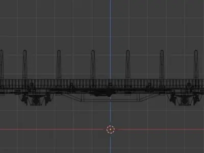 H0 1-87 scale Kbs 442 freight car 3D print model