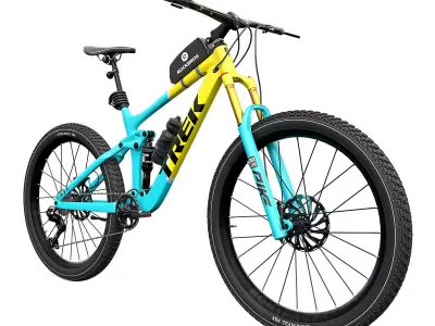 Mountain Bike-Yellow 3D model